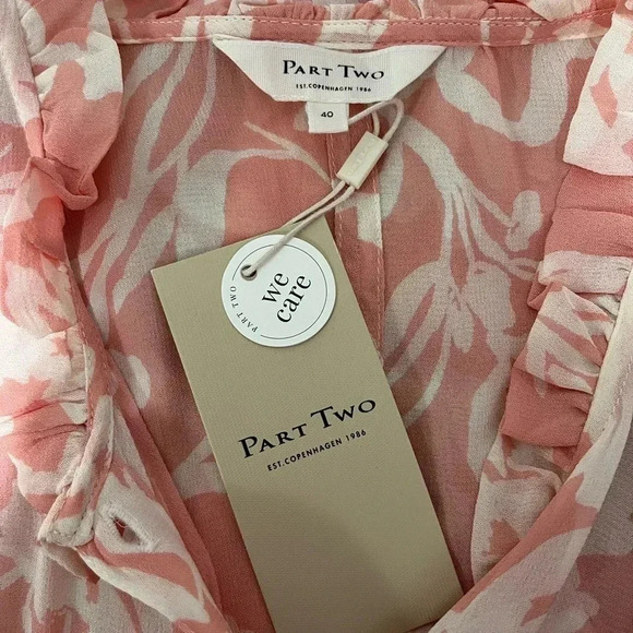 Part Two Nila Long Sleeve Ruffled Blouse Floral - Picture 10 of 16